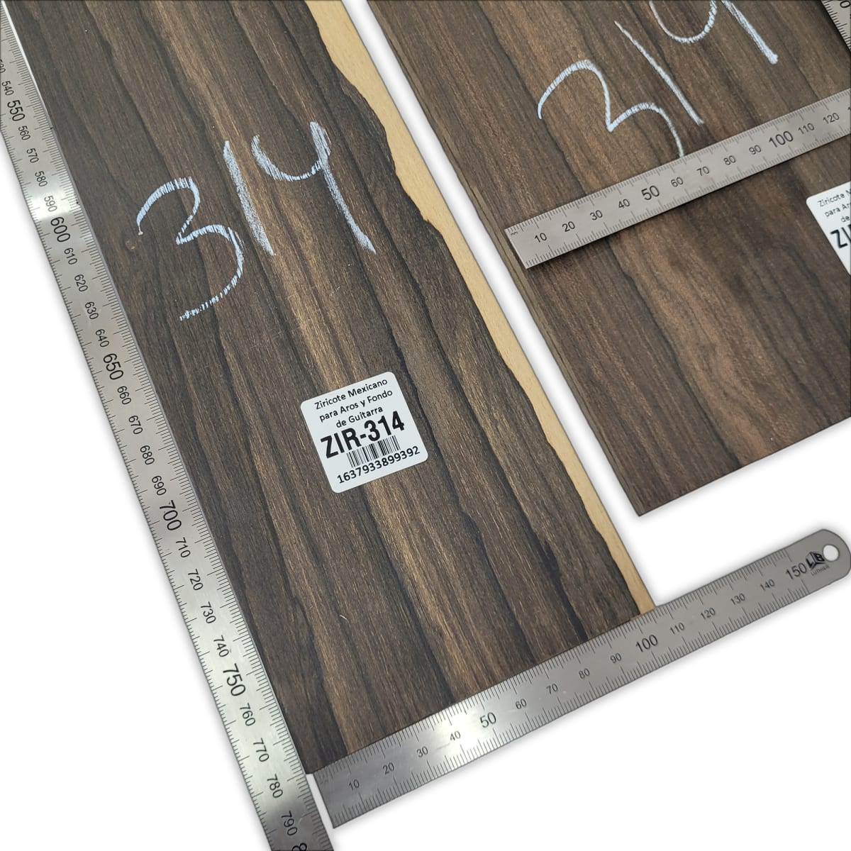 Set de Aros y Fondo para Instrumentos Medianos como Tiple ZIR-314 de Ziricote Mexicano / Calidad Especial4