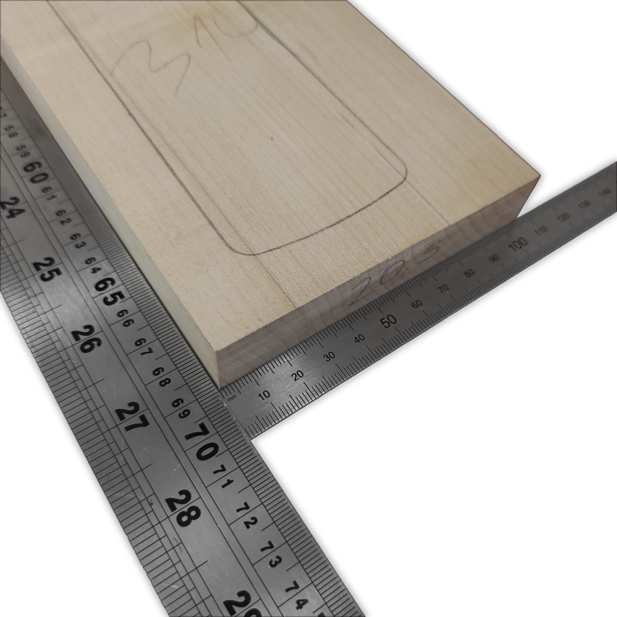 Pack de Maderas WCP-314 para Guitarra, Cuerpo de Ash + Mastil de Maple + Diapason de Indian Rosewood5