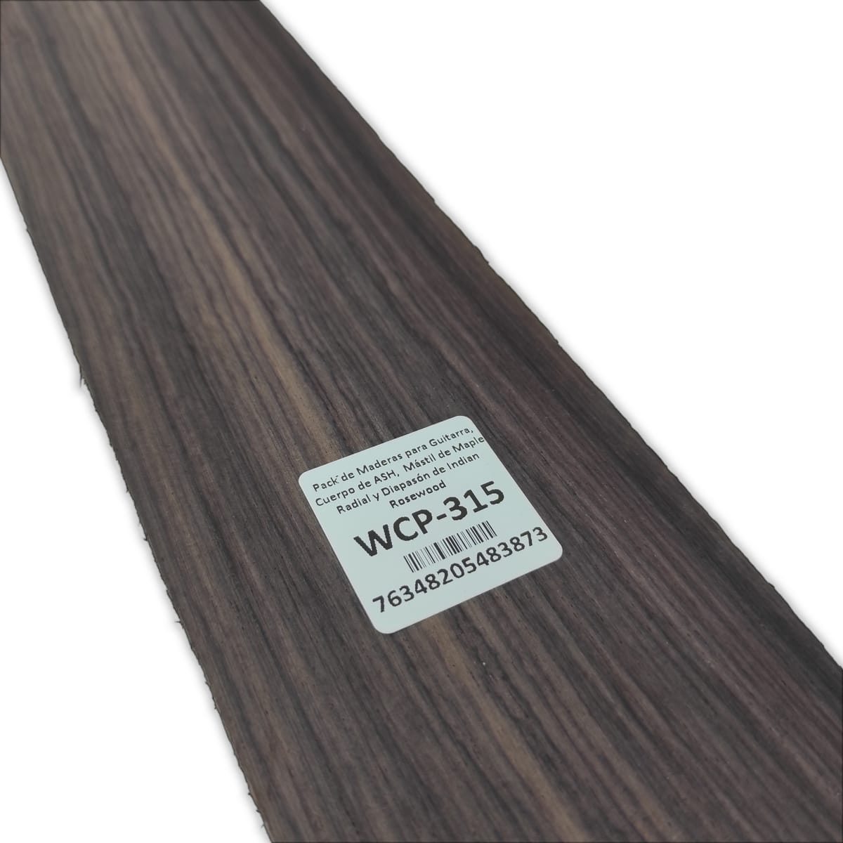 Pack de Maderas WCP-315 para Guitarra, Cuerpo de Ash + Mastil de Maple + Diapason de Indian Rosewood13
