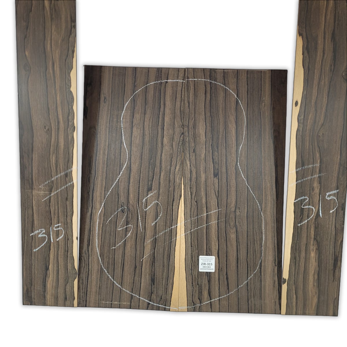 Set de Aros y Fondo ZIR-315 de Ziricote Mexicano Especial para Tiple9