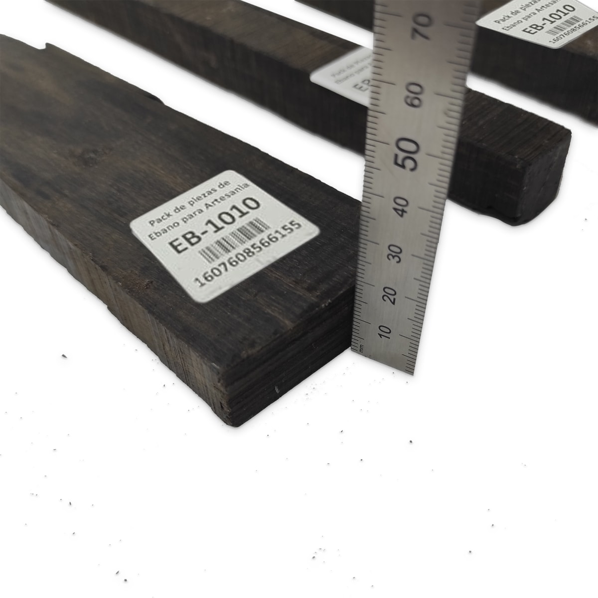 Set de 3 Piezas EB-1010 de Ebano Negro para Artesania3