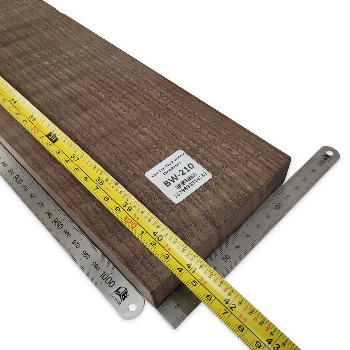 Mastil BW-210 de Black Walnut Especial Radial Flameado para Guitarra8