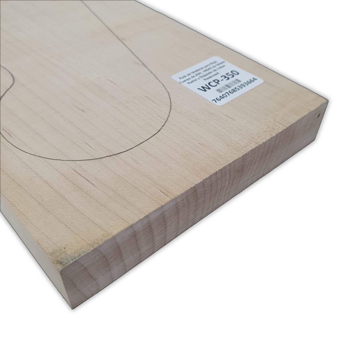 Pack de Maderas WCP-350 para Bajo, Cuerpo de Ash + Mastil de Maple + Diapason de Indian Rosewood12