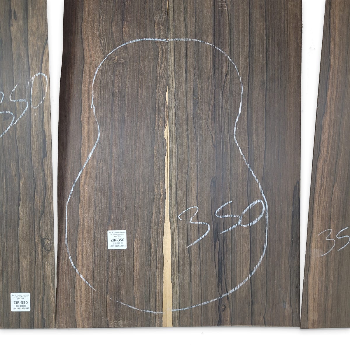 Set de Fondo y Costados ZIR-350 de Ziricote Mexicano para Tiple8