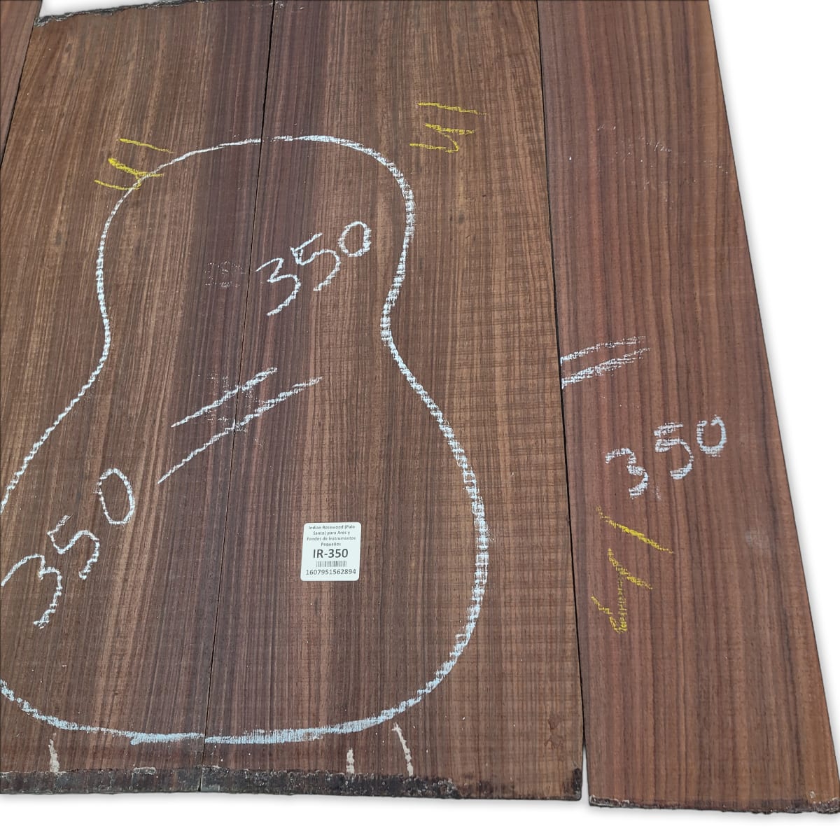Set de Aros y Fondo IR-350 de Indian Rosewood Especial para Instrumentos Pequeños / Corte Radial7