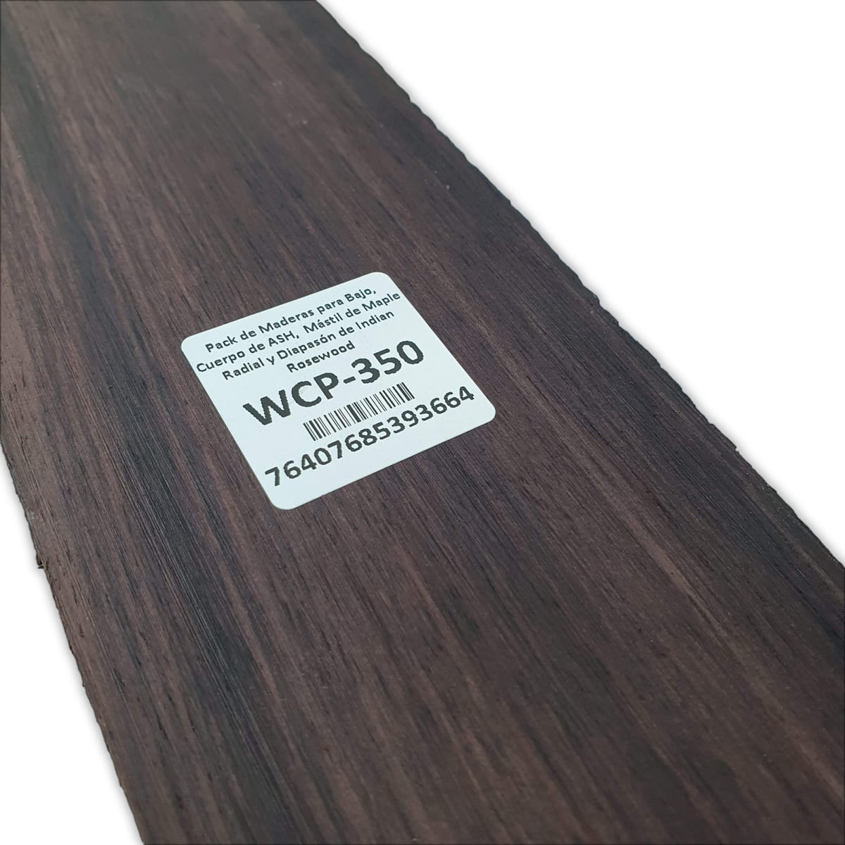 Pack de Maderas WCP-350 para Bajo, Cuerpo de Ash + Mastil de Maple + Diapason de Indian Rosewood15
