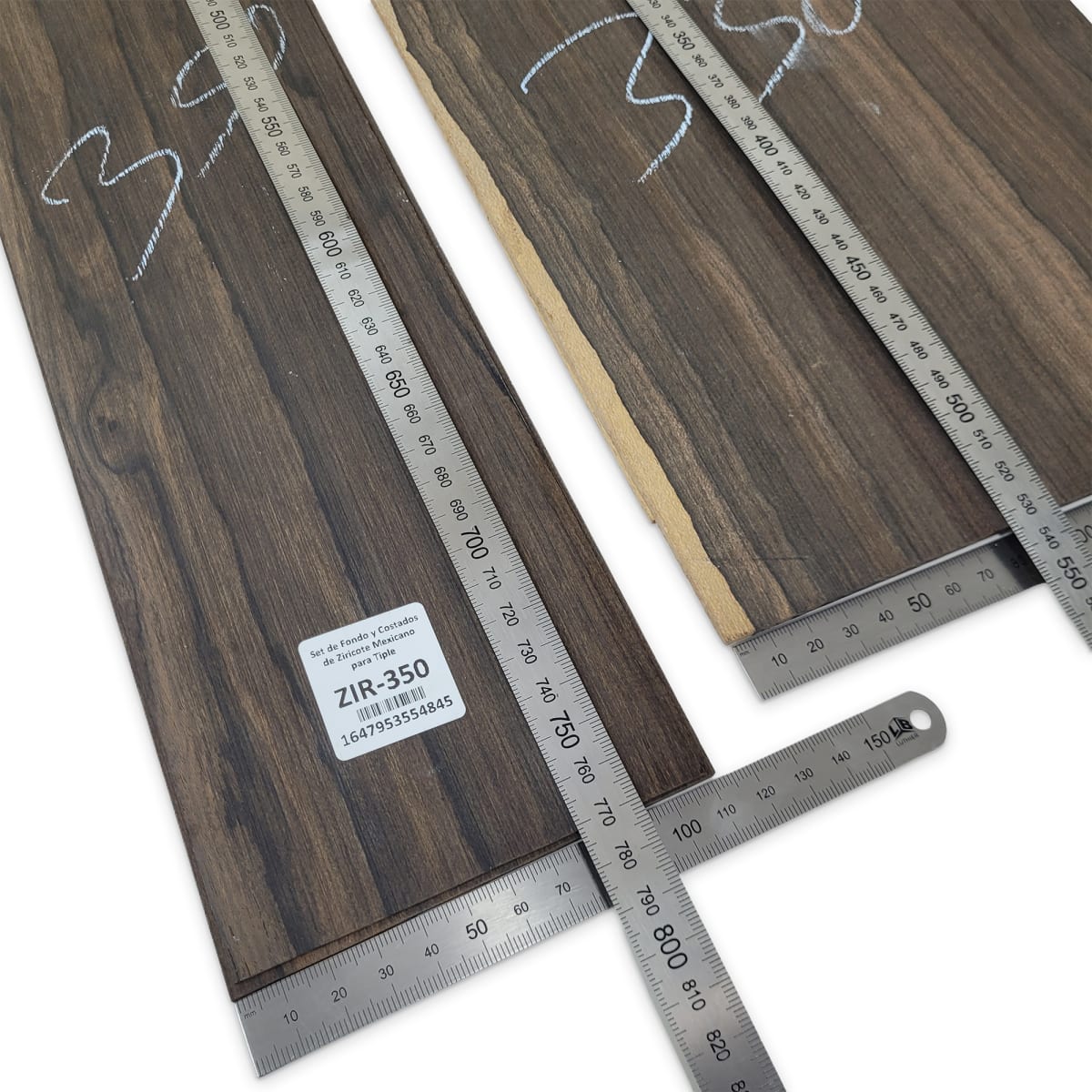 Set de Fondo y Costados ZIR-350 de Ziricote Mexicano para Tiple3