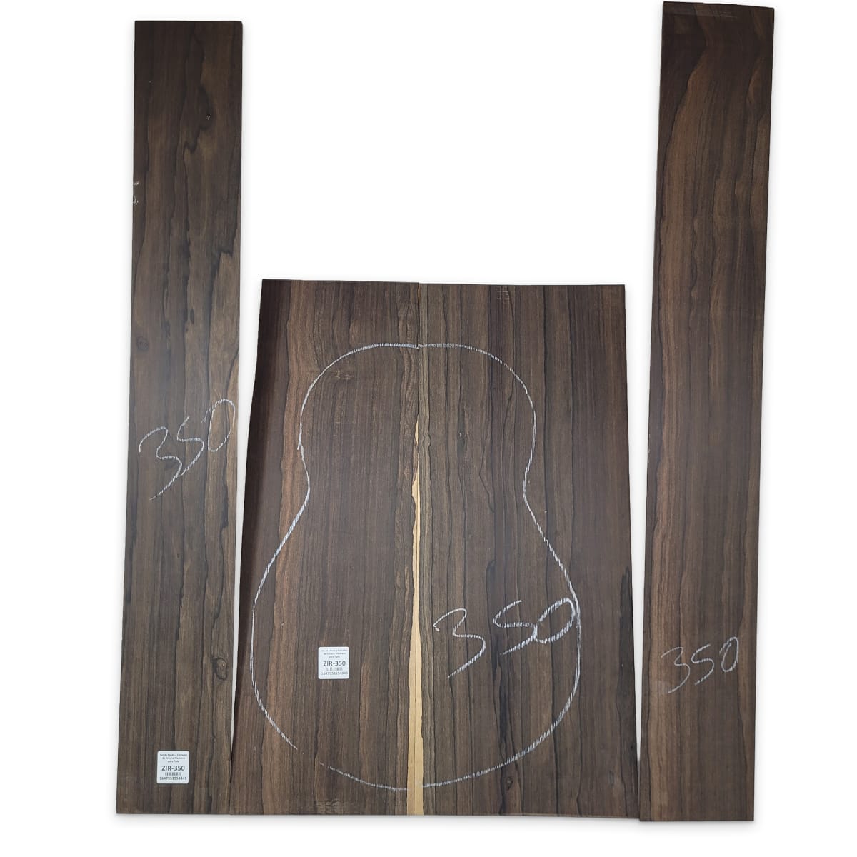 Set de Fondo y Costados ZIR-350 de Ziricote Mexicano para Tiple7