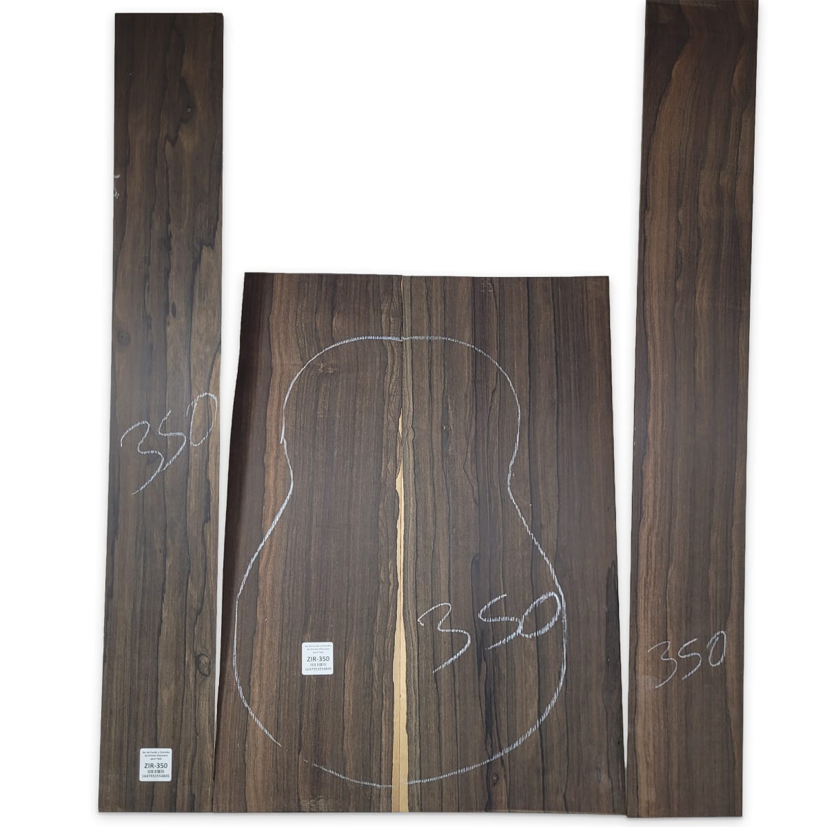 Set de Fondo y Costados ZIR-350 de Ziricote Mexicano para Tiple 0