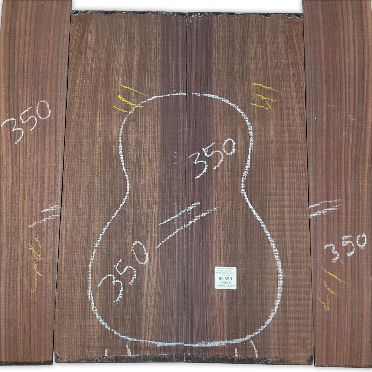 Set de Aros y Fondo IR-350 de Indian Rosewood Especial para Instrumentos Pequeños / Corte Radial8