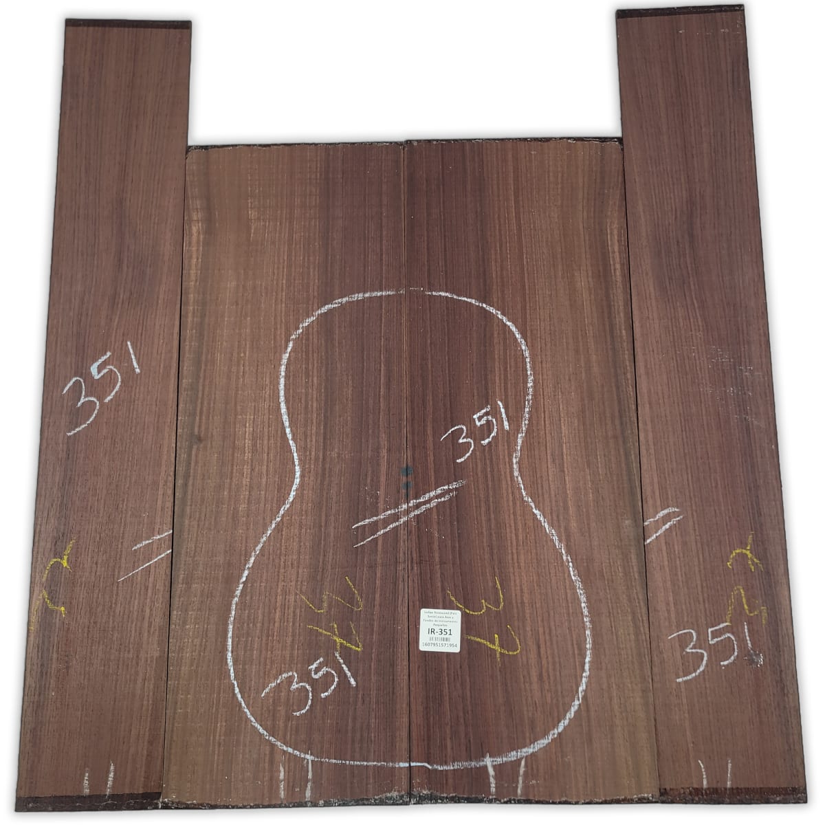 Set de Aros y Fondo IR-351 de Indian Rosewood Especial para Instrumentos Pequeños / Corte Radial 0