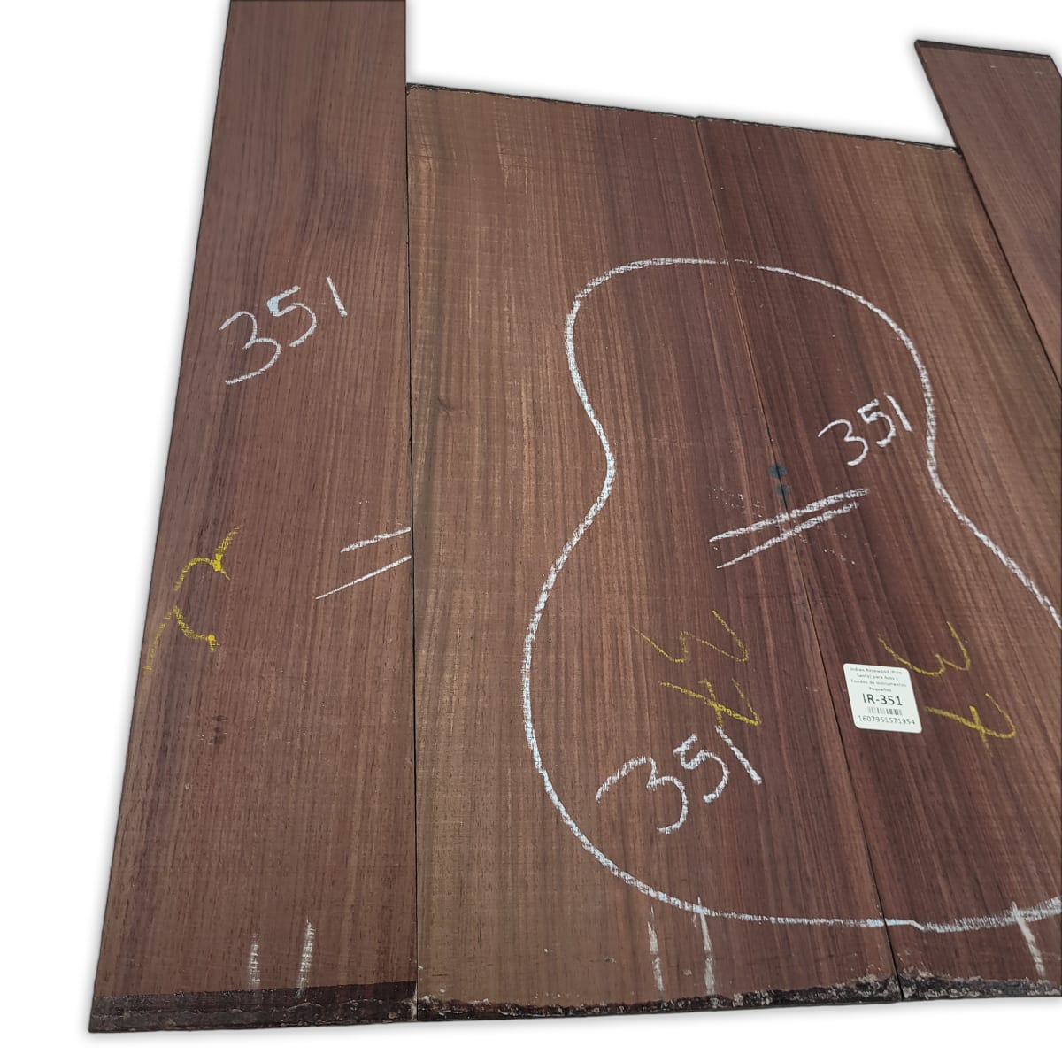 Set de Aros y Fondo IR-351 de Indian Rosewood Especial para Instrumentos Pequeños / Corte Radial6