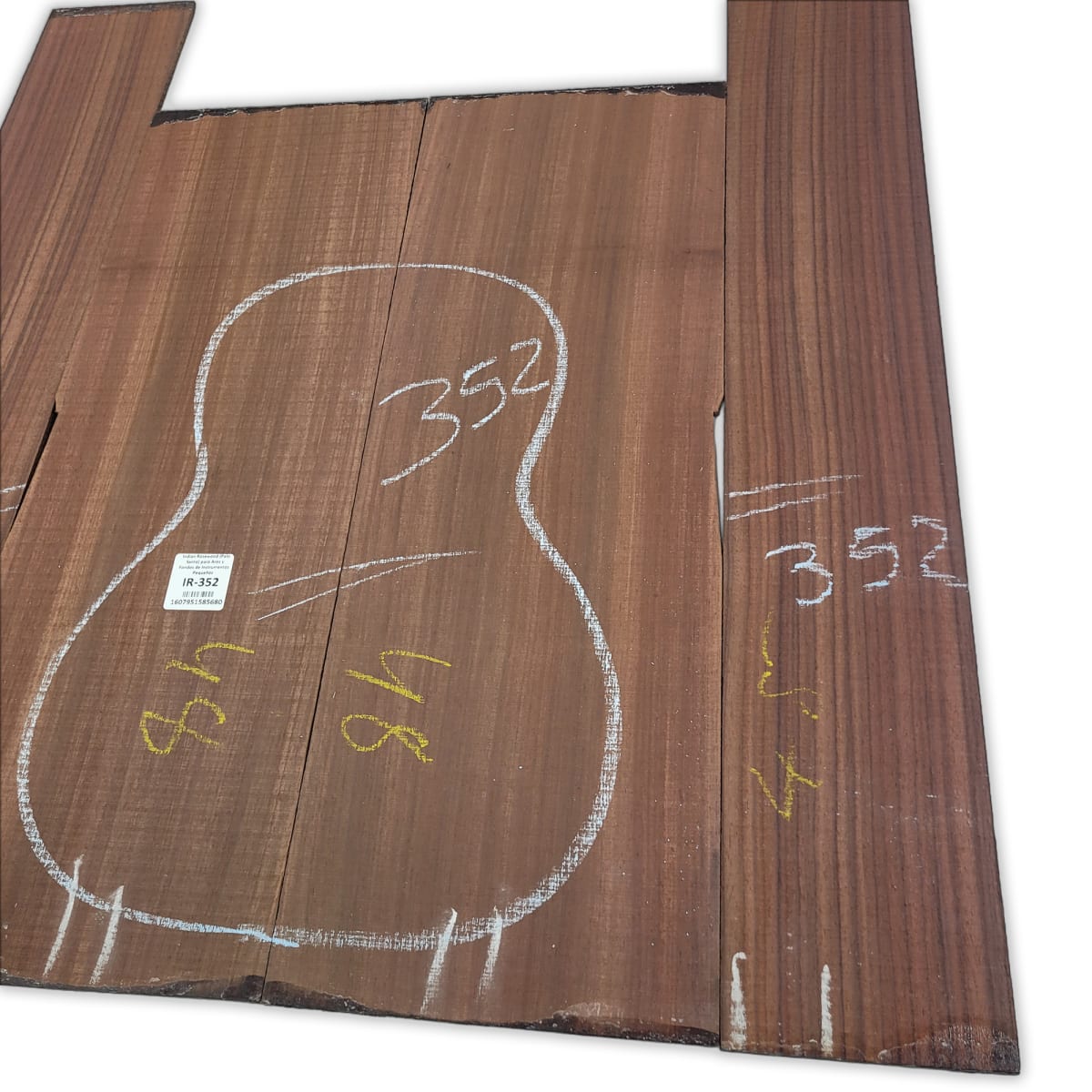 Set de Aros y Fondo IR-352 de Indian Rosewood Especial para Instrumentos Pequeños / Corte Radial7