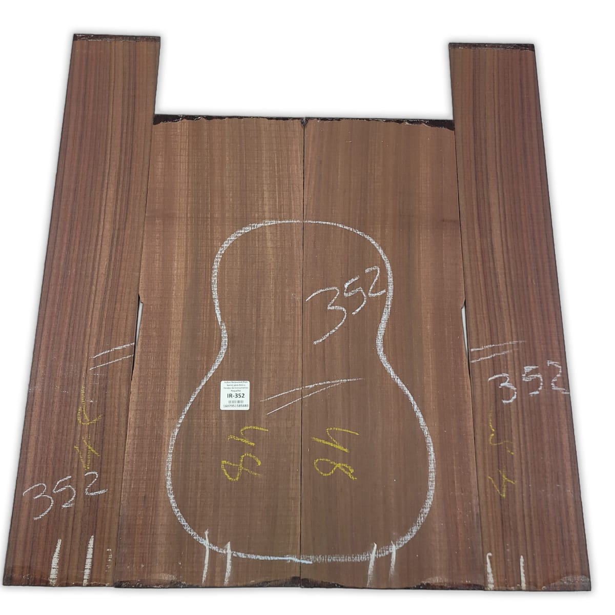 Set de Aros y Fondo IR-352 de Indian Rosewood Especial para Instrumentos Pequeños / Corte Radial10