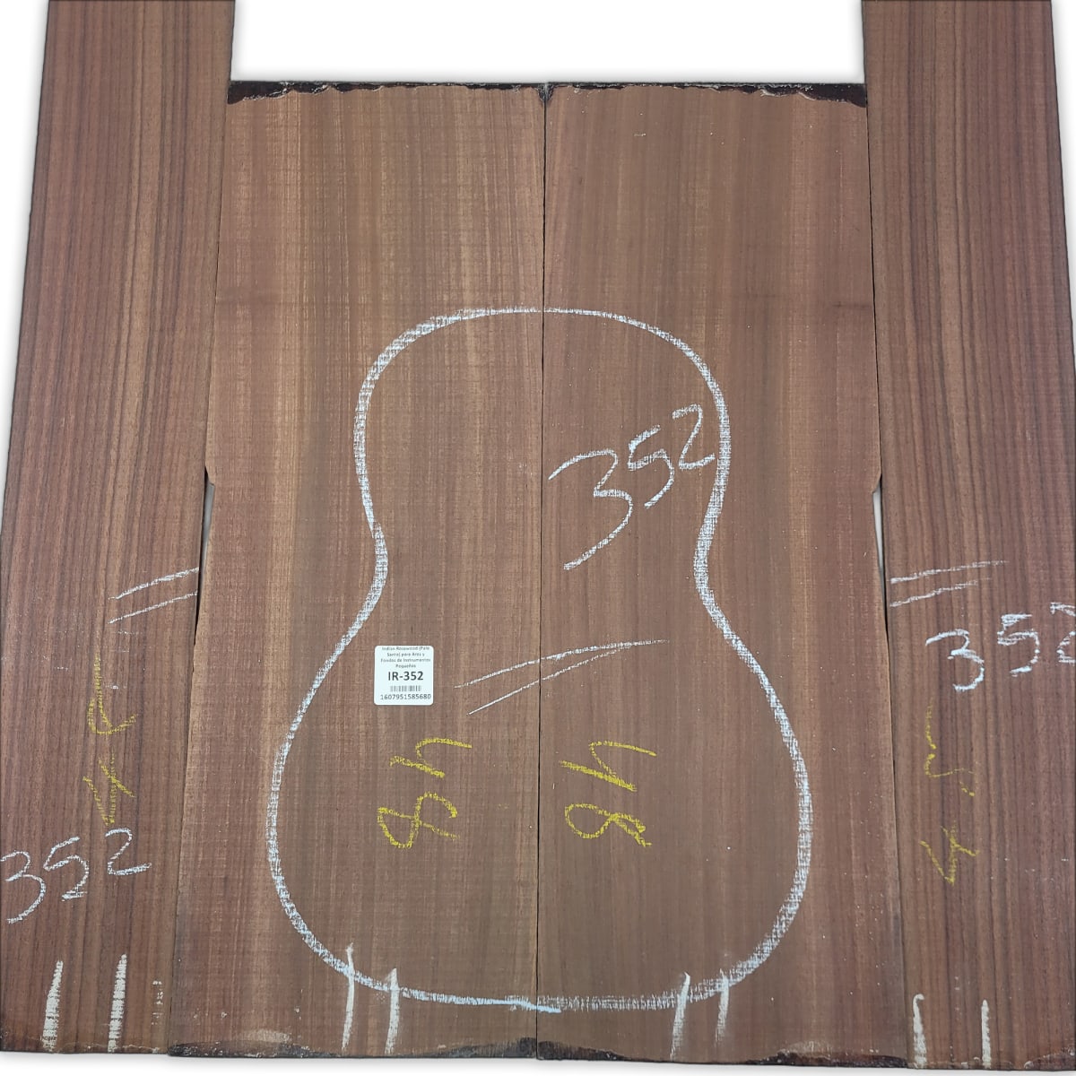 Set de Aros y Fondo IR-352 de Indian Rosewood Especial para Instrumentos Pequeños / Corte Radial9