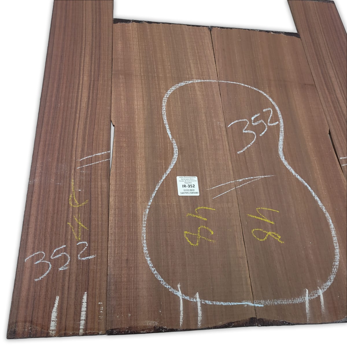 Set de Aros y Fondo IR-352 de Indian Rosewood Especial para Instrumentos Pequeños / Corte Radial6