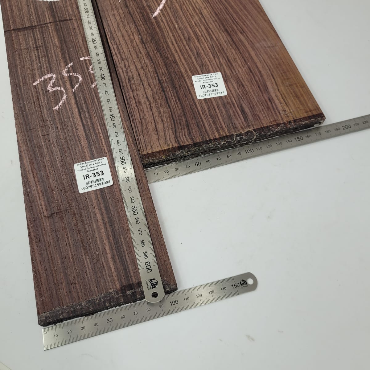 Set de Aros y Fondo IR-353 de Indian Rosewood Especial para Instrumentos Pequeños / Corte Radial3