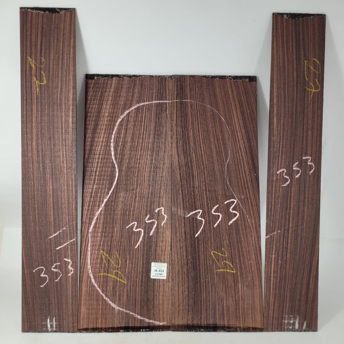 Set de Aros y Fondo IR-353 de Indian Rosewood Especial para Instrumentos Pequeños / Corte Radial5