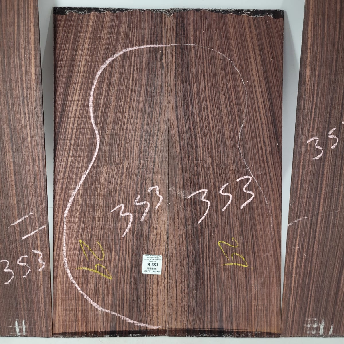 Set de Aros y Fondo IR-353 de Indian Rosewood Especial para Instrumentos Pequeños / Corte Radial6