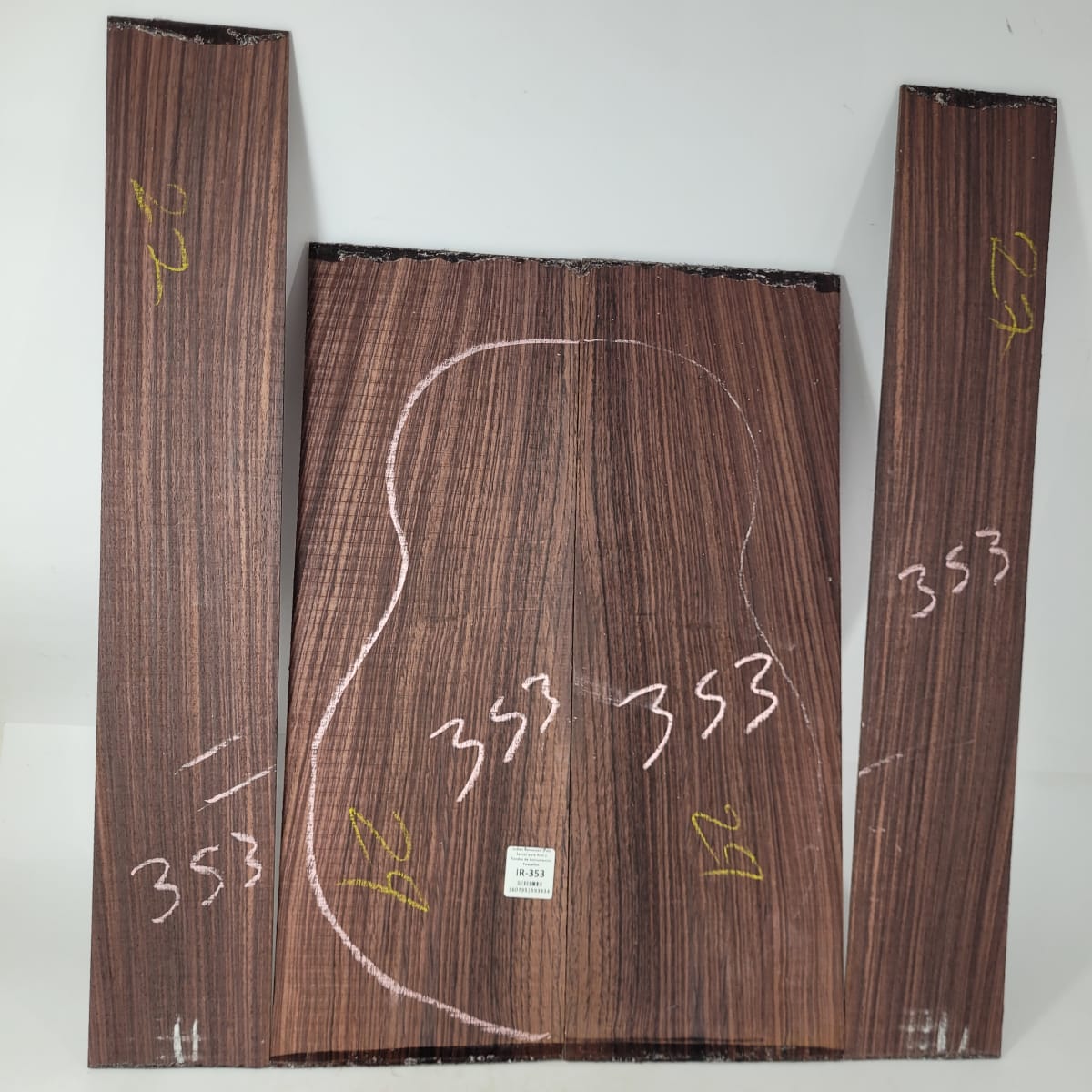 Set de Aros y Fondo IR-353 de Indian Rosewood Especial para Instrumentos Pequeños / Corte Radial7