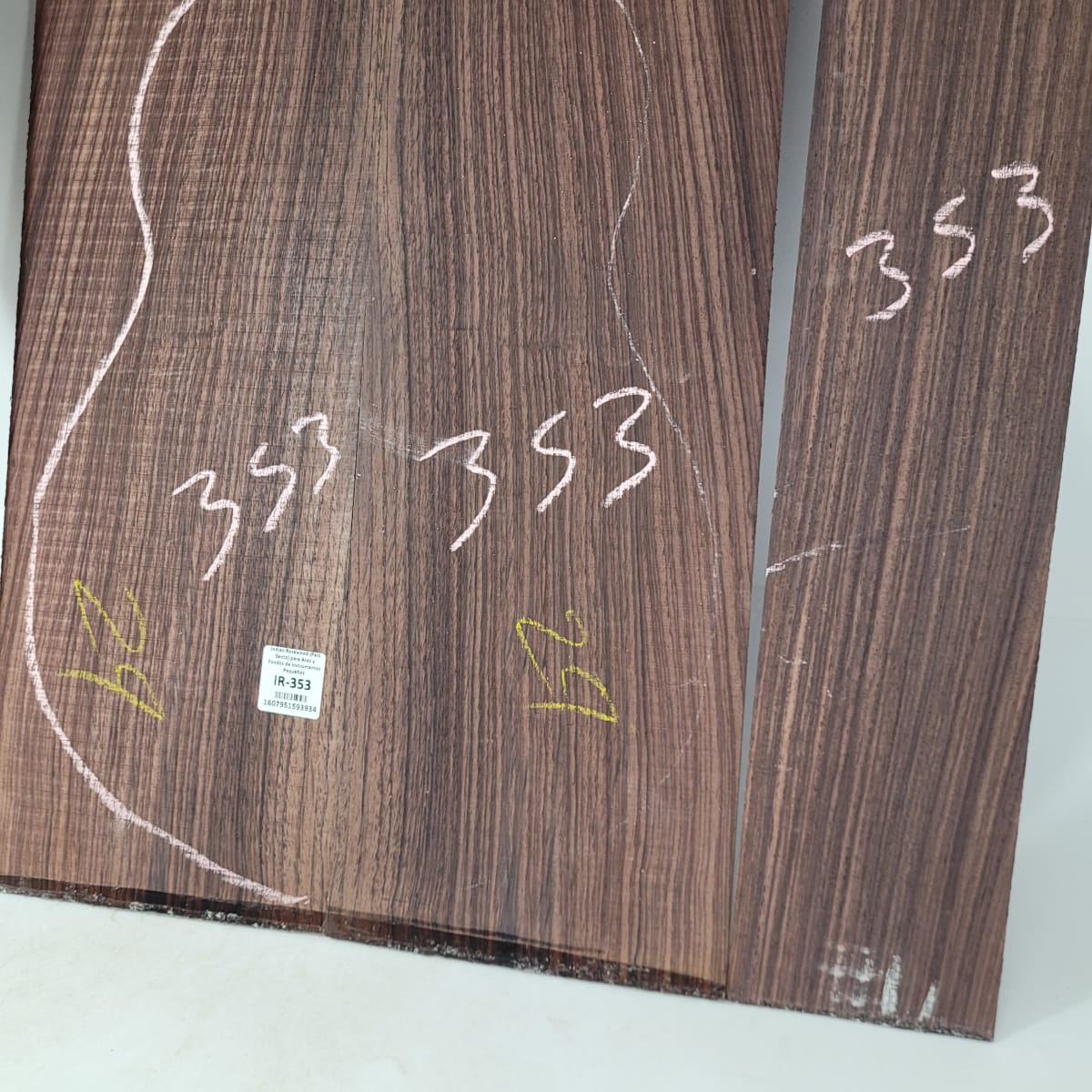 Set de Aros y Fondo IR-353 de Indian Rosewood Especial para Instrumentos Pequeños / Corte Radial8