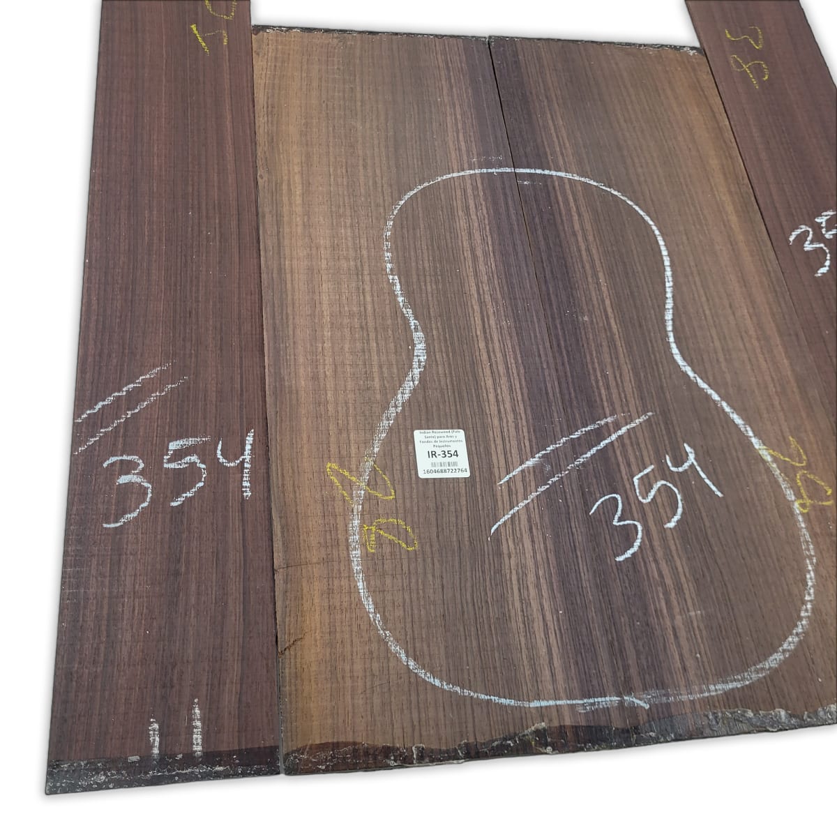 Set de Aros y Fondo IR-354 de Indian Rosewood Especial para Instrumentos Pequeños / Corte Radial6