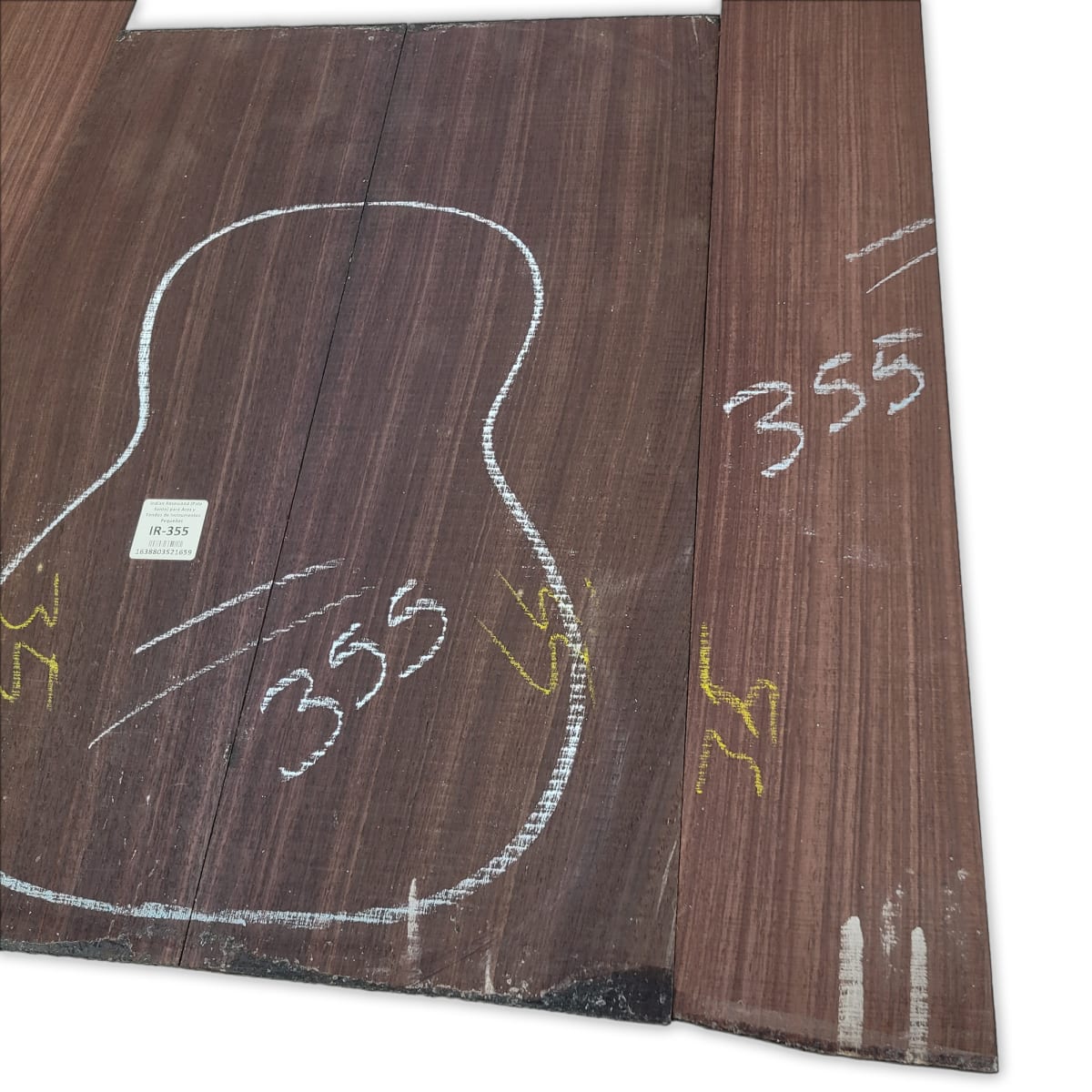 Set de Aros y Fondo IR-355 de Indian Rosewood Especial para Instrumentos Pequeños / Corte Radial7