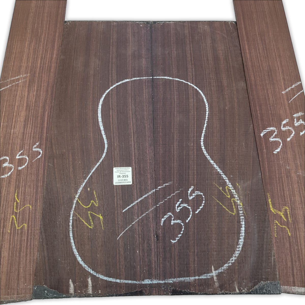 Set de Aros y Fondo IR-355 de Indian Rosewood Especial para Instrumentos Pequeños / Corte Radial9