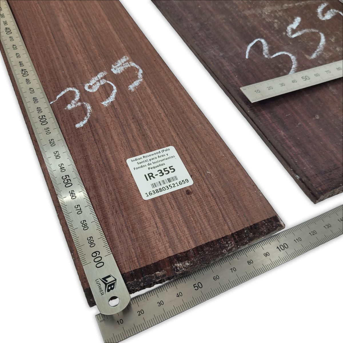 Set de Aros y Fondo IR-355 de Indian Rosewood Especial para Instrumentos Pequeños / Corte Radial2