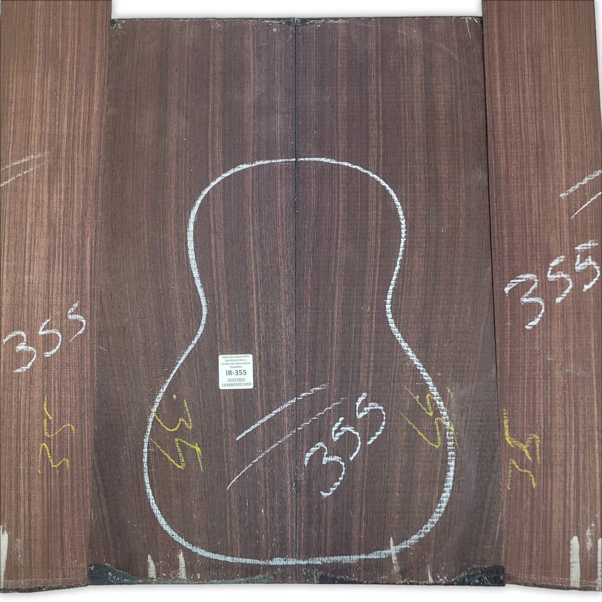 Set de Aros y Fondo IR-355 de Indian Rosewood Especial para Instrumentos Pequeños / Corte Radial 8