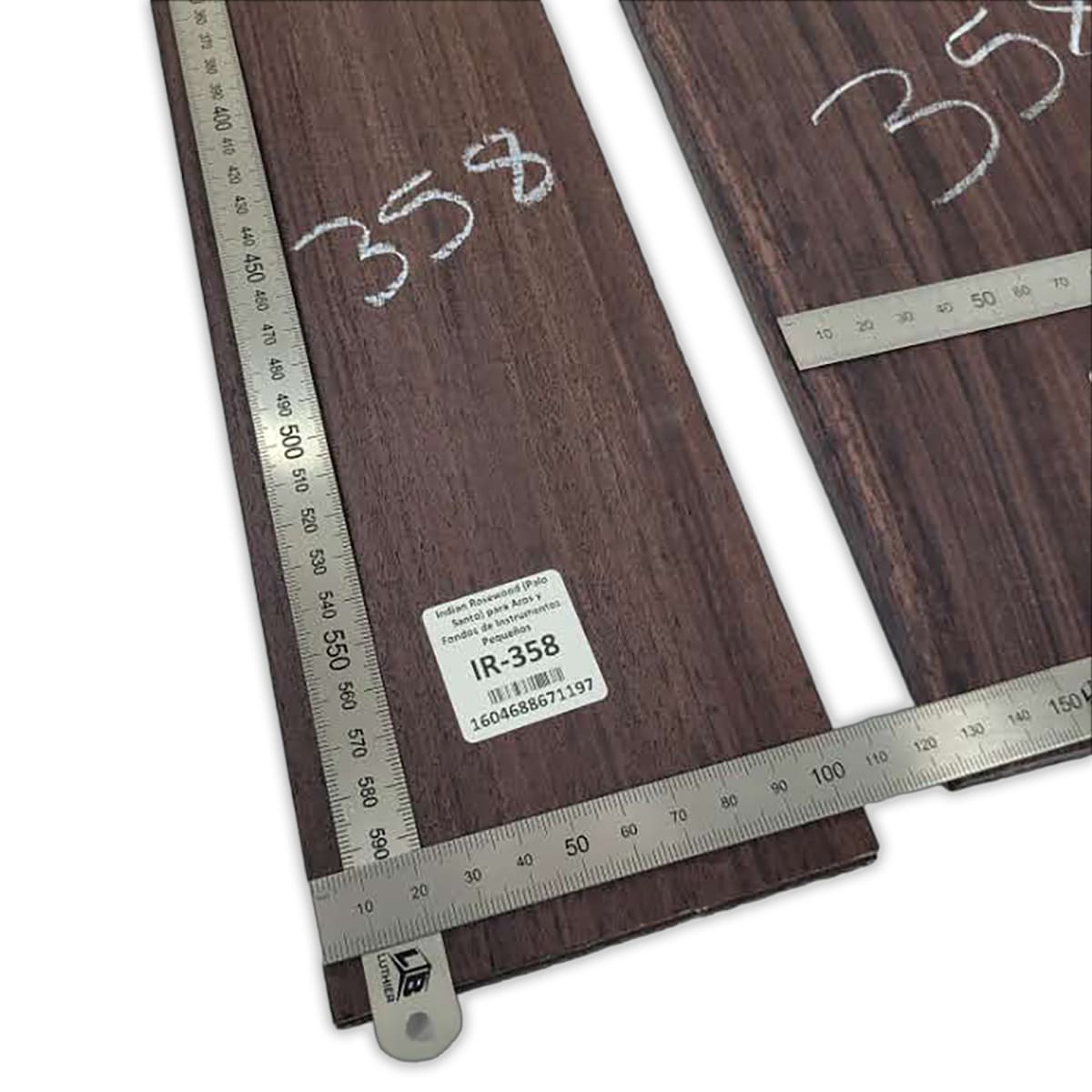 Set de Aros y Fondo IR-358 de Indian Rosewood Especial para Instrumentos Pequeños / Corte Radial2