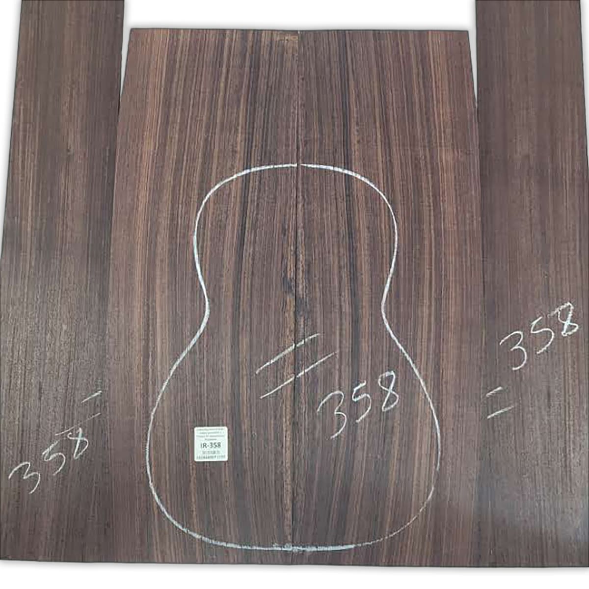 Set de Aros y Fondo IR-358 de Indian Rosewood Especial para Instrumentos Pequeños / Corte Radial9