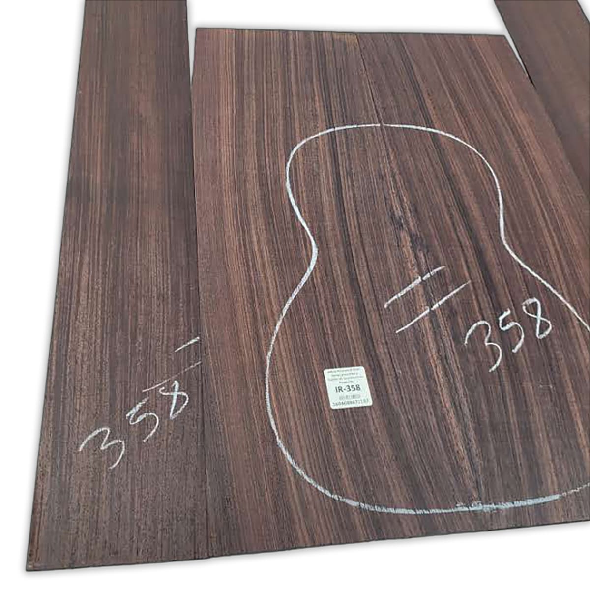 Set de Aros y Fondo IR-358 de Indian Rosewood Especial para Instrumentos Pequeños / Corte Radial6