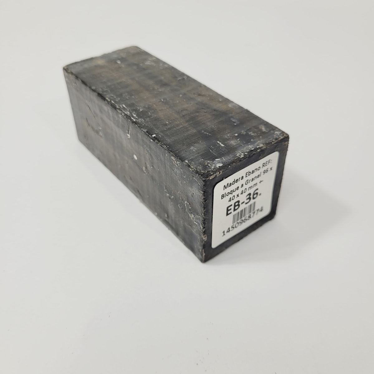 Bloque de Ebano REF: EB-36 de 96 x 40 x 40 mm +- 0