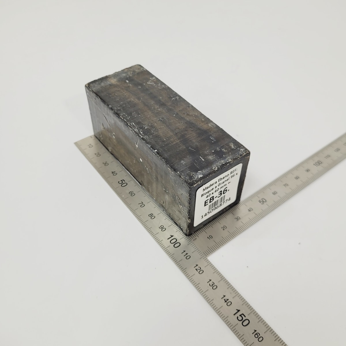 Bloque de Ebano REF: EB-36 de 96 x 40 x 40 mm +-4