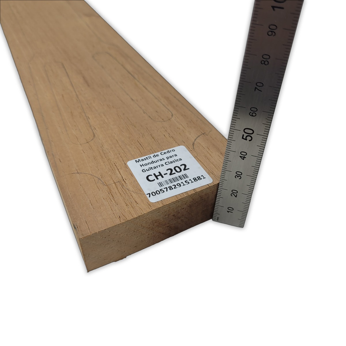 Mastil para Guitarra CH-202 de Cedro Honduras Economico con Detalles4