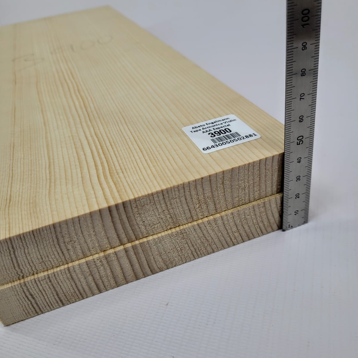 Madera para Tapa Armónica REF: 3900 para Violin de Abeto Engelmann Calidad A3