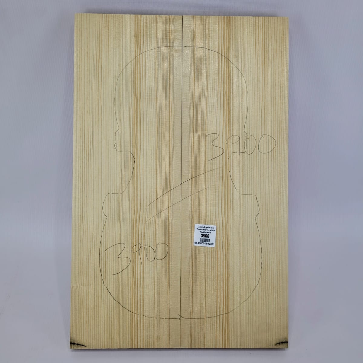 Madera para Tapa Armónica REF: 3900 para Violin de Abeto Engelmann Calidad A 0