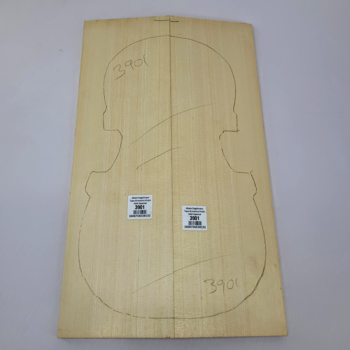 Madera para Tapa Armónica REF: 3901 para Violin de Abeto Engelmann Calidad AAA 0