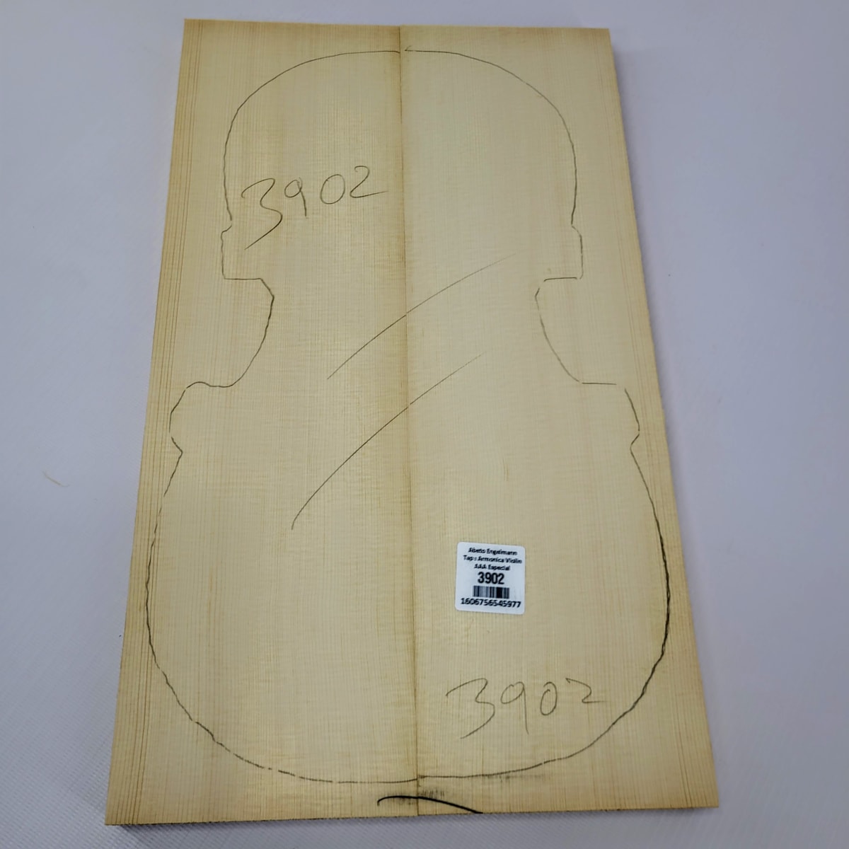 Madera para Tapa Armónica REF: 3902 para Violin de Abeto Engelmann Calidad AAA 0