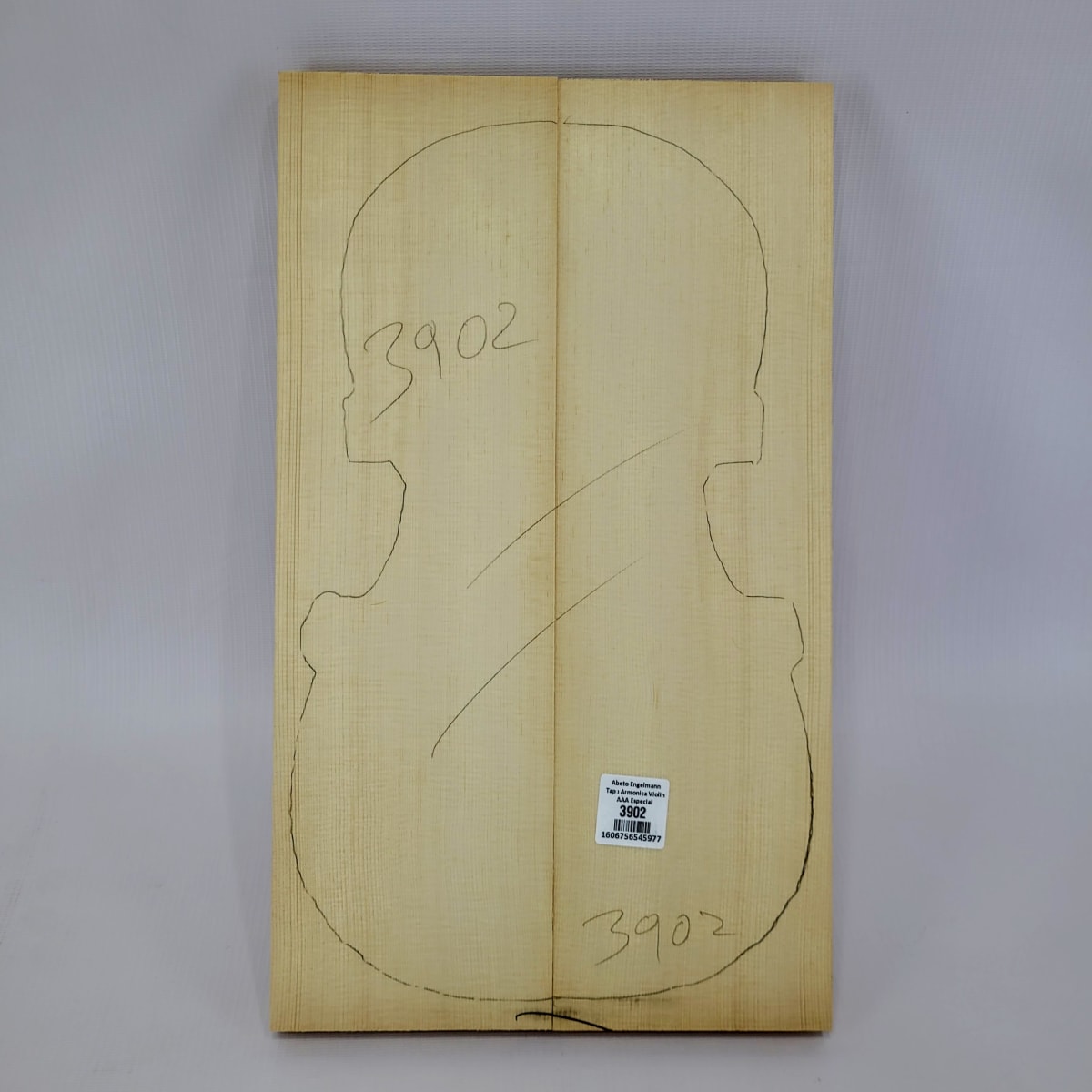 Madera para Tapa Armónica REF: 3902 para Violin de Abeto Engelmann Calidad AAA5