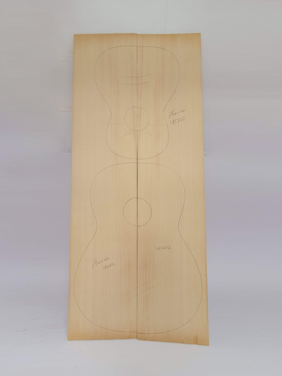 Tapa Armonica Unica REF: 4002 SUPER EXTRA GRANDE! de Abeto Aleman Especial AAA 0