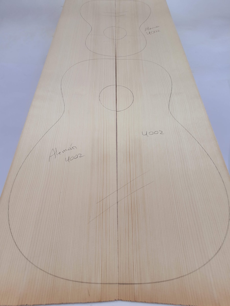 Tapa Armonica Unica REF: 4002 SUPER EXTRA GRANDE! de Abeto Aleman Especial AAA5