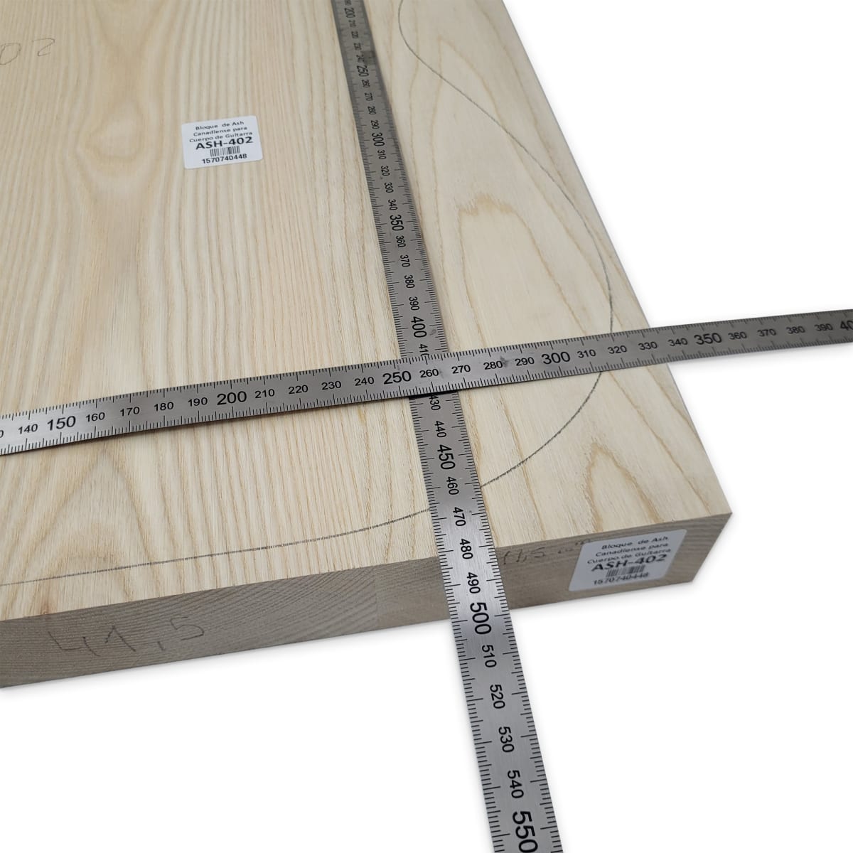 Bloque ASH-402 de Ash Canadiense para Cuerpo de Guitarra3