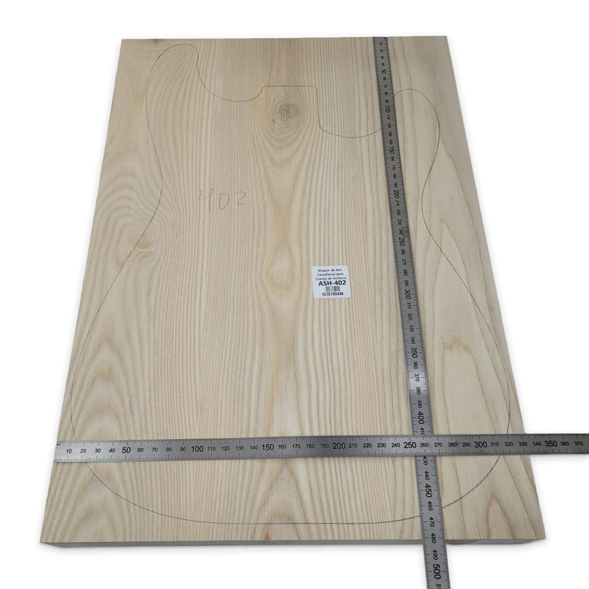 Bloque ASH-402 de Ash Canadiense para Cuerpo de Guitarra2