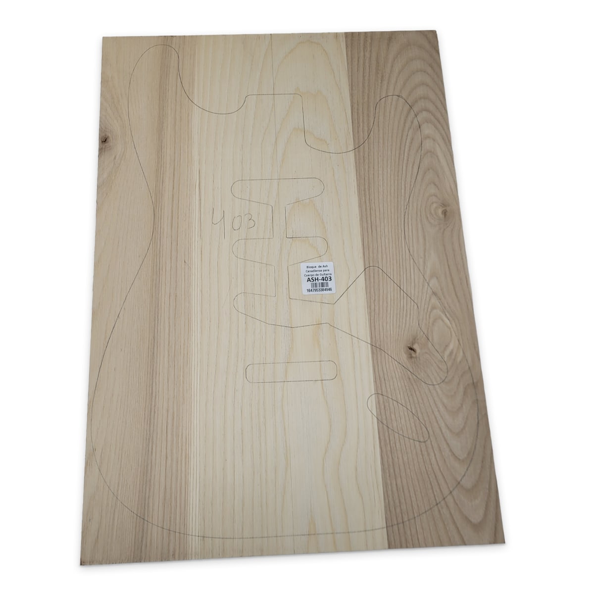Bloque ASH-403 de Ash Canadiense para Cuerpo de Guitarra5