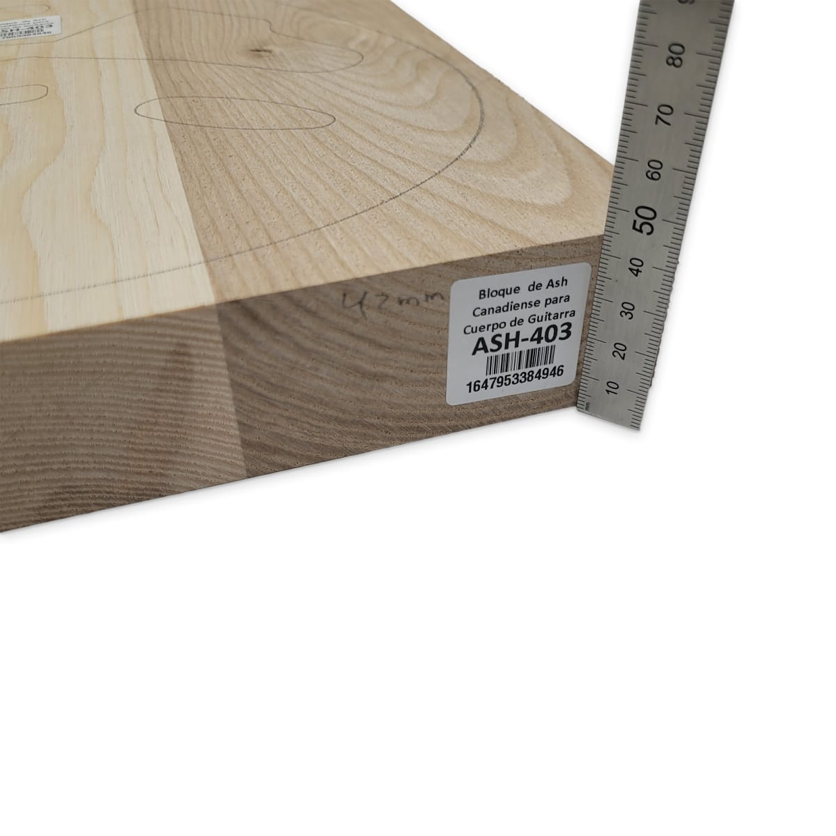 Bloque ASH-403 de Ash Canadiense para Cuerpo de Guitarra4