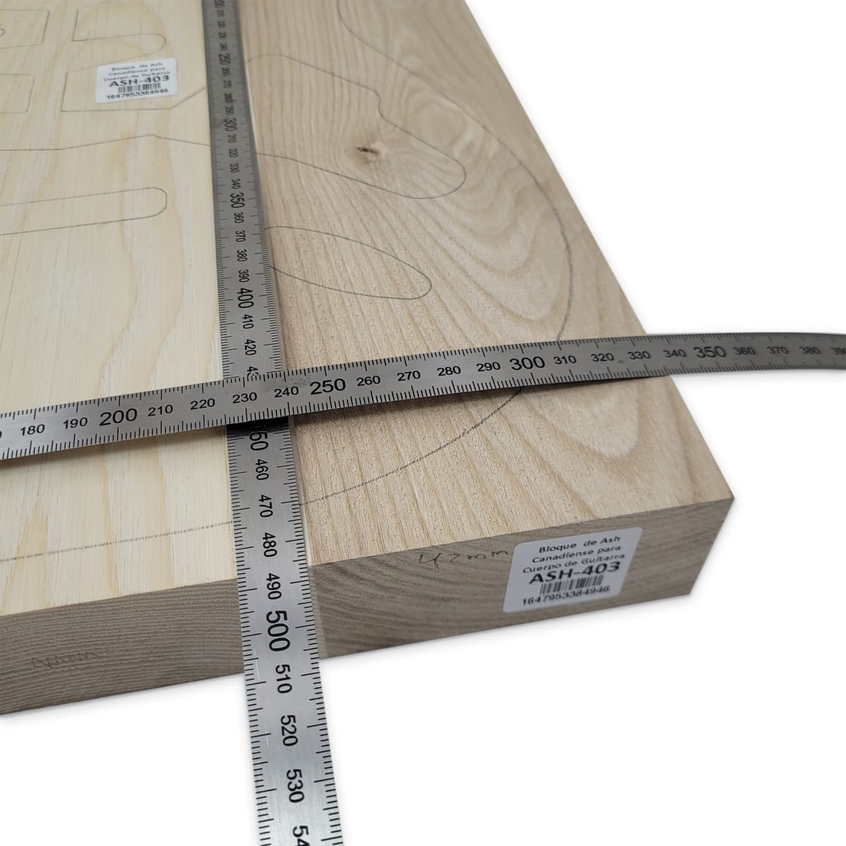 Bloque ASH-403 de Ash Canadiense para Cuerpo de Guitarra3
