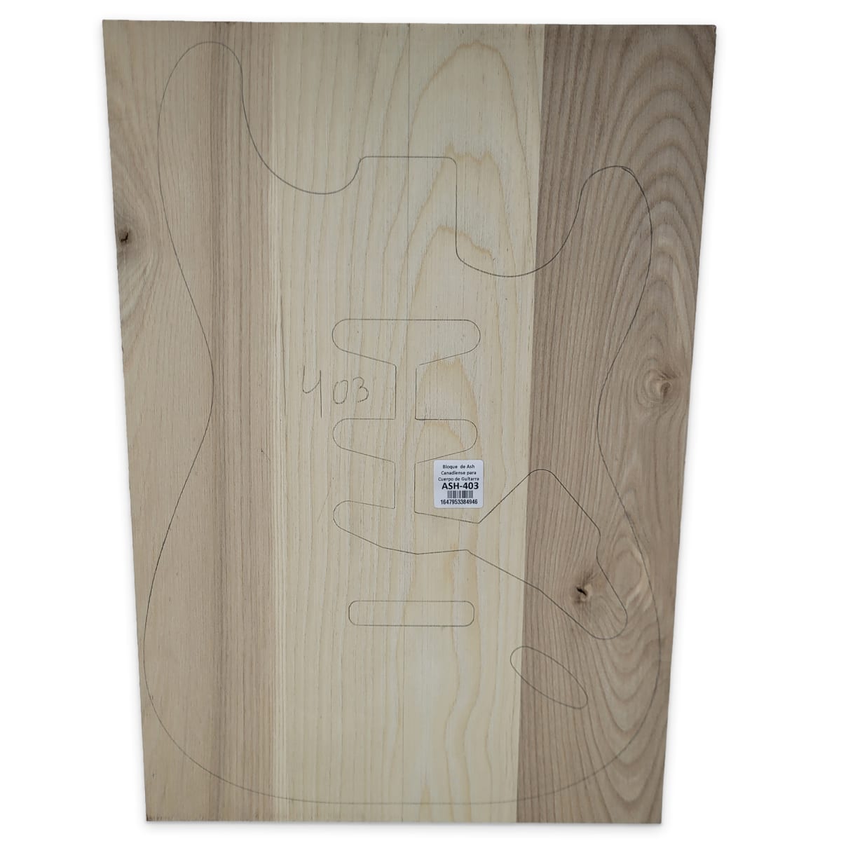 Bloque ASH-403 de Ash Canadiense para Cuerpo de Guitarra7
