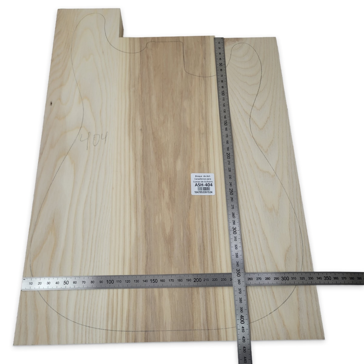 Bloque ASH-404 de Ash Canadiense para Cuerpo de Guitarra3